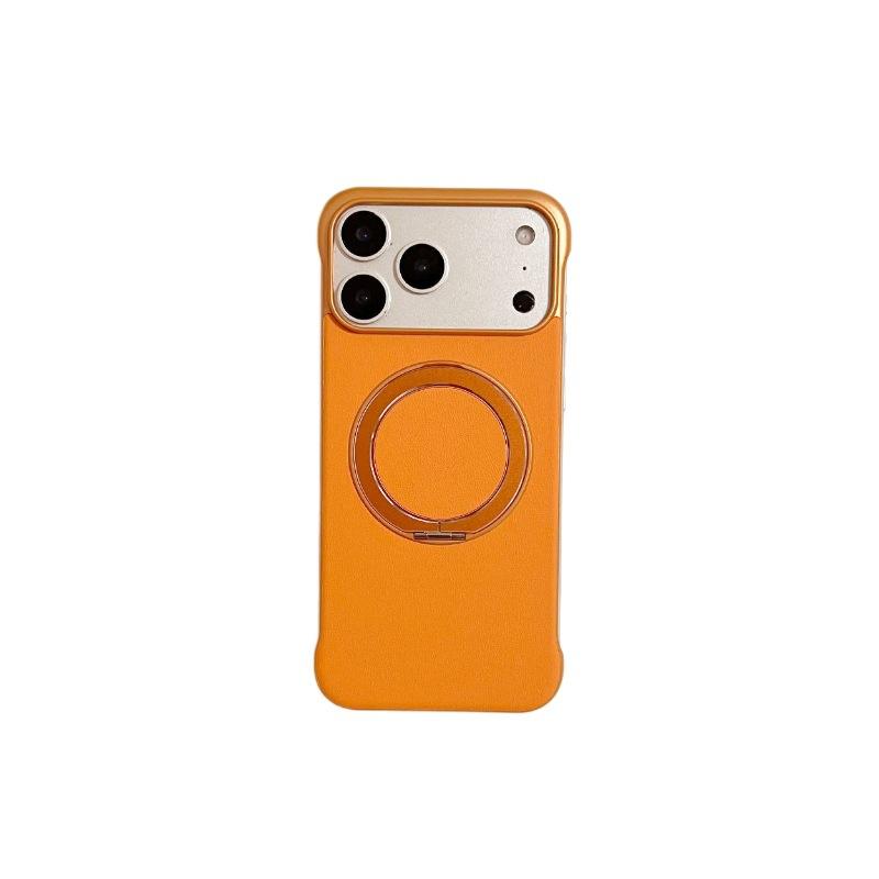 Ultra-light and Thin Borderless, Suitable for iPhone17 Mobile Phone Fulcrum Case, Apple Huawei Xiaomi Sticker Leather Bracket Protective Case