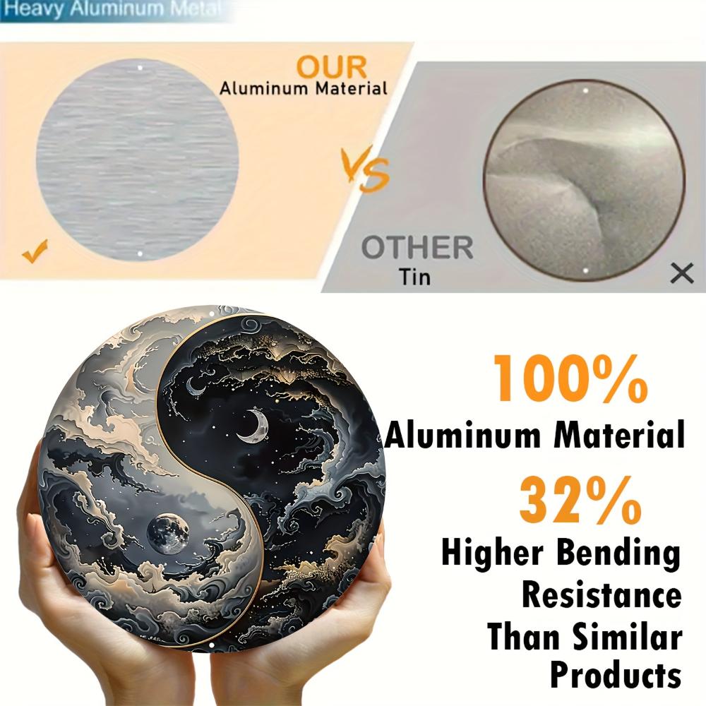 1 шт. Алюминиевая настенная живопись «Инь Ян Багуа» — фото 3