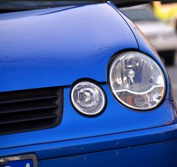 Compatible with Volkswagen Polo Pineapple Headlight Assembly (2002-2005 Models) - Four-Eye Design.