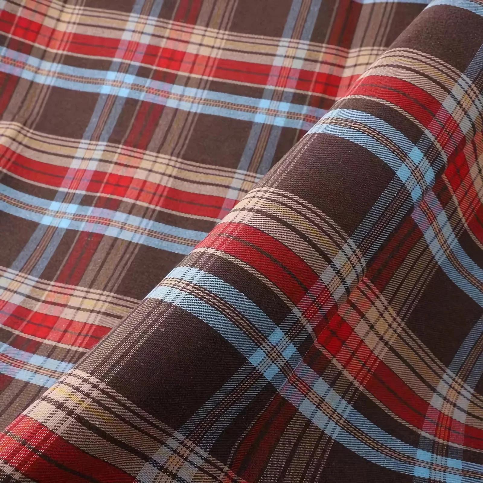 Buffalo Plaid Fabric Christmas Plaid Polyester Cotton Checkered Buffalo Fabric for DIY Craft Sewing Home Christmas Decoration 50x150cm