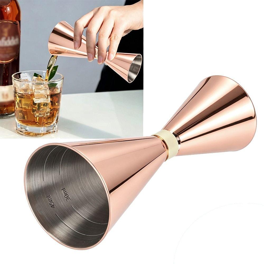Measurements Inside Measuring Jigger Stainless Steel Bartending Jigger Double Cocktail Jigger Bar