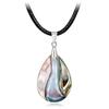 Western Style Abalone Shell Pendant Women Collarbone Chain Necklace