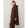 JZ ANNACOL Women's Hooded Toggle Double-Faced Wool Long Coat