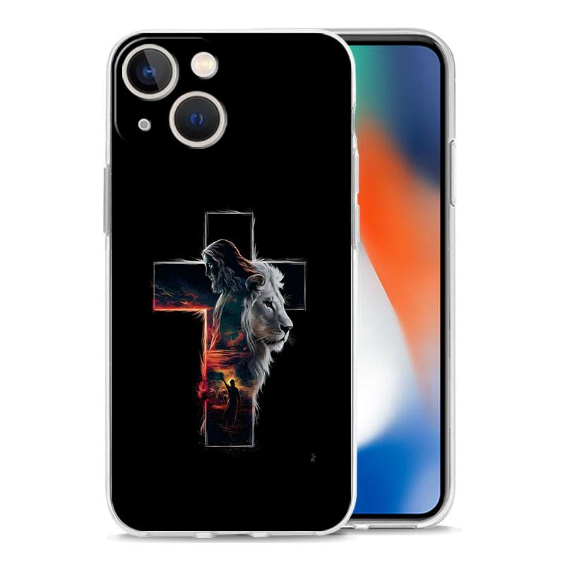Phone Case For iPhone 17 Cases iPhone Air 16 15 12 13 14 Pro Max 7 8 Plus 16Pro iPhone11 Cover Bible Jesus Christ Cross