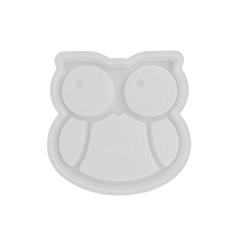 Multi Shape Silicon Craft Molds Owl Heart Flower Design For DIY Storage Container And Decoration