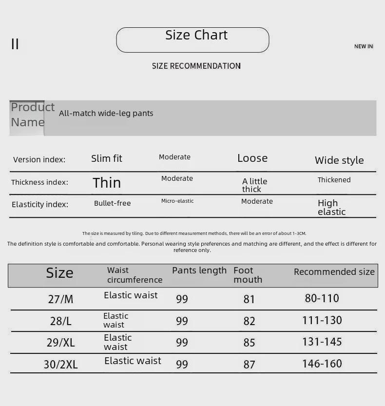 Women's Slim Ice Silk Wide-Leg Yamamoto Pants - Spring/Summer Collection