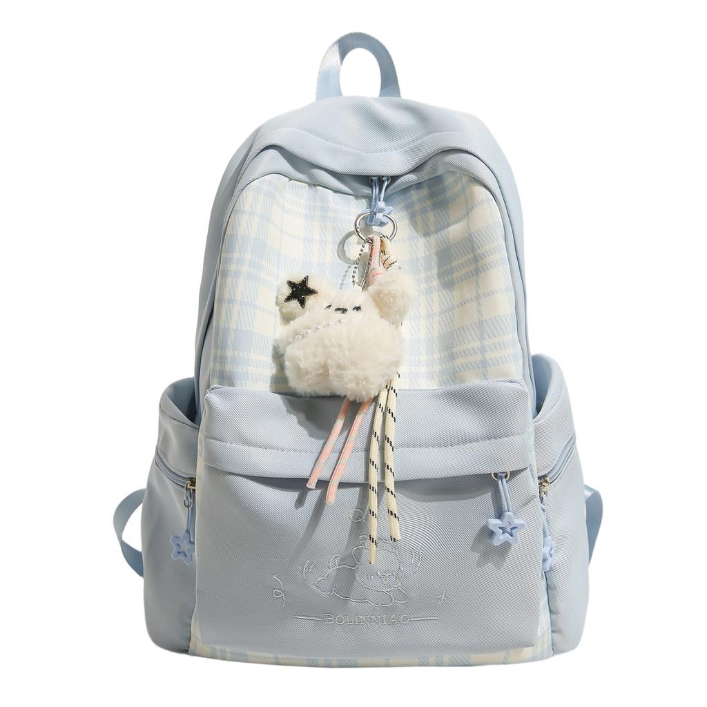Schultasche leichter Rucksack weiblich Freizeit Reisen Schüler Schultasche weiblich Ins-Stil Koreanische Version Mädchen Kontrastfarben Rucksack