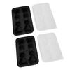 2Pcs 3D Cat Shape Silicone   Tray 4   Reusable Cute Animal Shape Silicone Ice Mould for Whiskey Cocktails Ice Cream