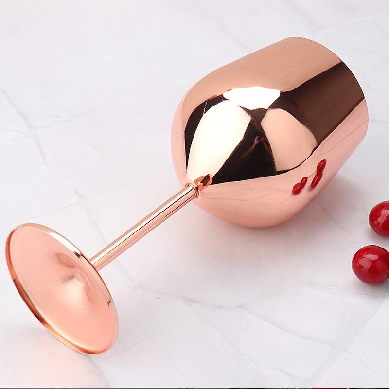 Stainless Steel Wine Glass Metal Wine Glass Bar Supplies Hotel Supplies Household Kitchen Supplies Cocktail Glass Rose Gold Wine Cup