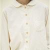 CHIQUITA Round Shirt (Dot Napping) Cream 244301Ocr