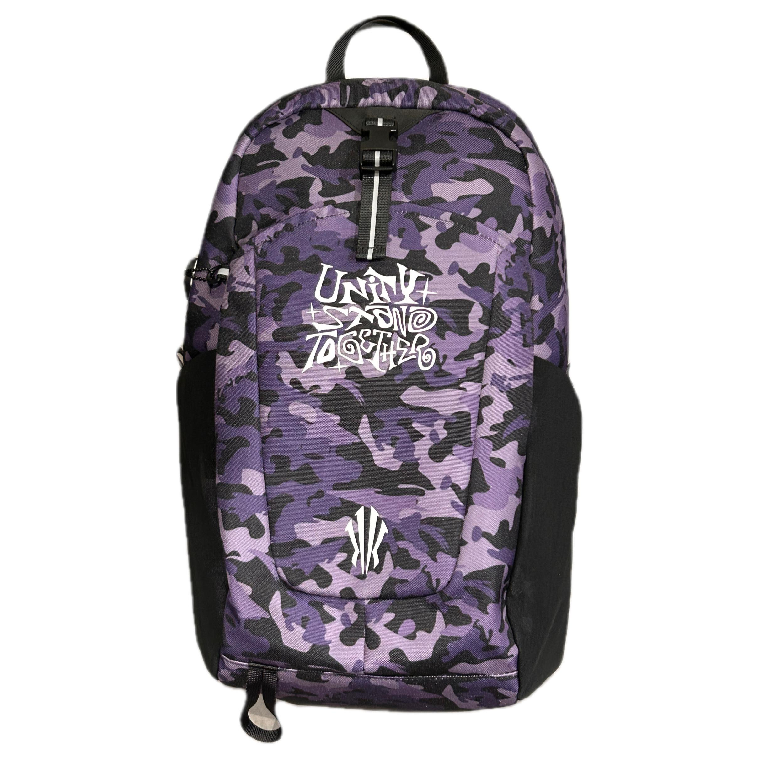 

Новый рюкзак Anta из полиэстера, обычный, унисекс, камуфляжный, фиолетовый, 192511158D-5 27.9*17.0*48.0CM