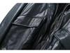 2024 A/W Women's Loose Faux Leather Coat with Removable Fur Collar - Style 24188
