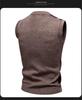 2025 Men's Autumn/Winter V-Neck Grid Knit Pullover Vest