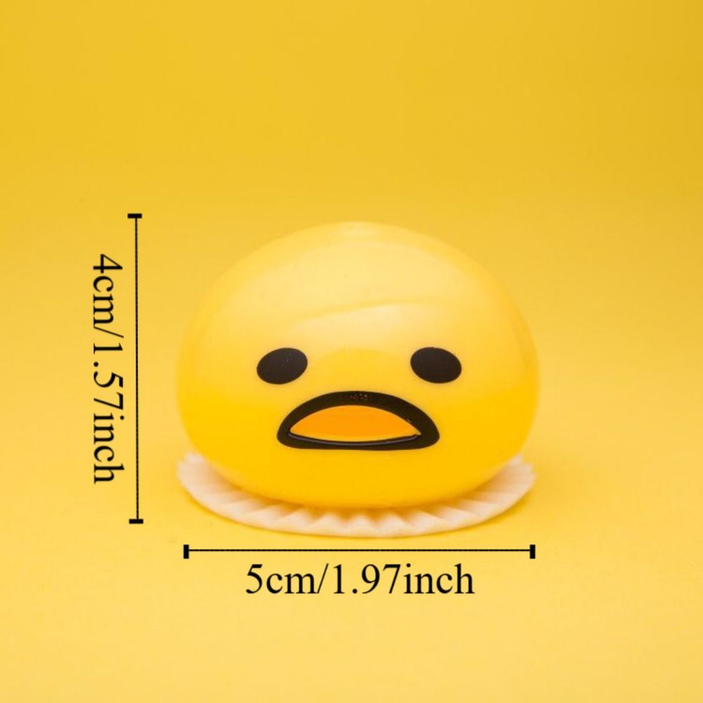 Tricky Vomiting Egg Yolk Squeezing Toy Fluid Vomiting Egg Yolk 3D Sensory Toy  Children
