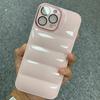 High Quality Candy Color 3D Pattern Shockproof Mobile Phone Cover TPU Down Jackets Phone Case for iPhone 16 Pro Max 15 14 13