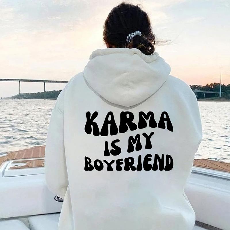 Mikina s kapucí Karma je můj přítel Midnights mikina s kapucí Meet Me At Midnight Lyric Hodoies Kawaii Harajuku Tops