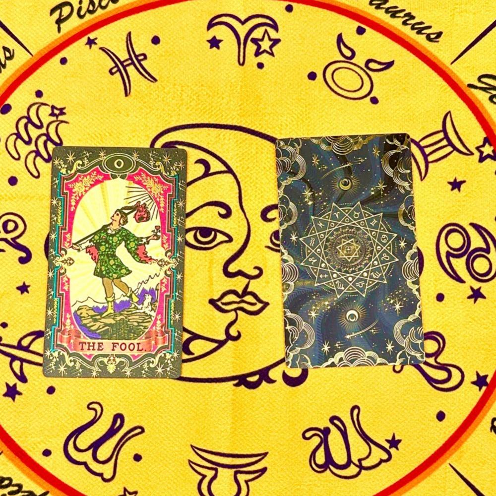 12 Zodii Aur Negru Folie Aurie Celesti Deck Tarot Rider Waite 78 Cărți PVC Impermeabile Rezistente la Uzură 12*7cm