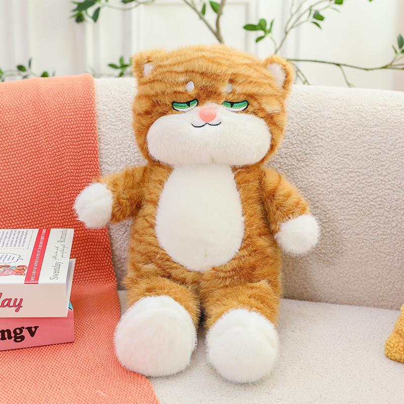Plush Striped Cat Toy Oversized Cute Cartoon Girls Kids Birthday Holiday Gift