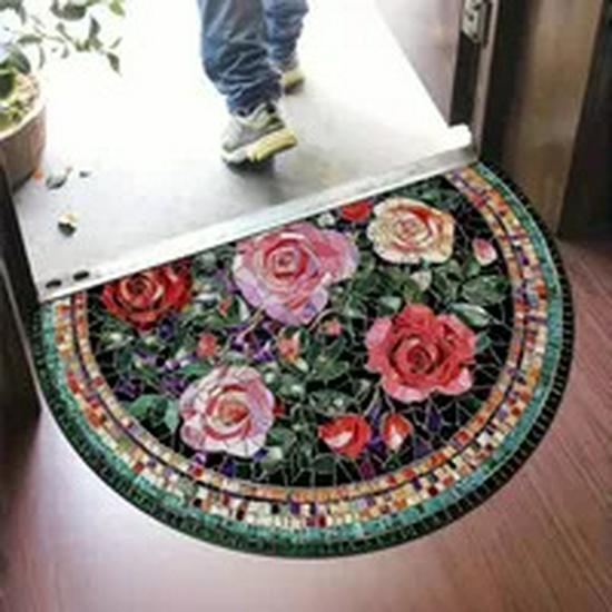 Retro American Style Floor Mats – Durable, Dirt-Resistant, Easy-Care Entrance Porch Rugs