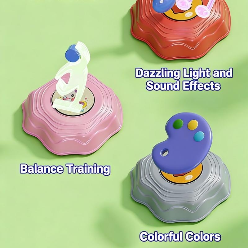 Interaktives Kinder-Trittsteine-Set, 6 Stück, mit Musik und Lichtern für das Motoriktraining