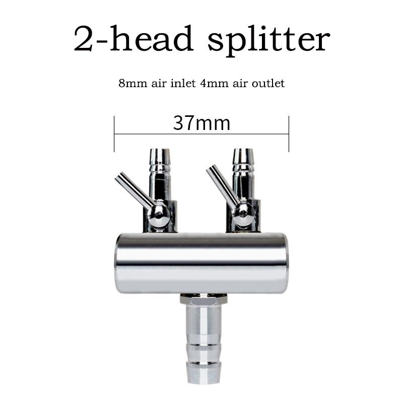 Aquarium Air Pump Splitter Distributor Fish Tank Pump Valves 2/4/6/8/10/12 Ways Stainless Steel Control Valve Aquaria 8mm to 4mm