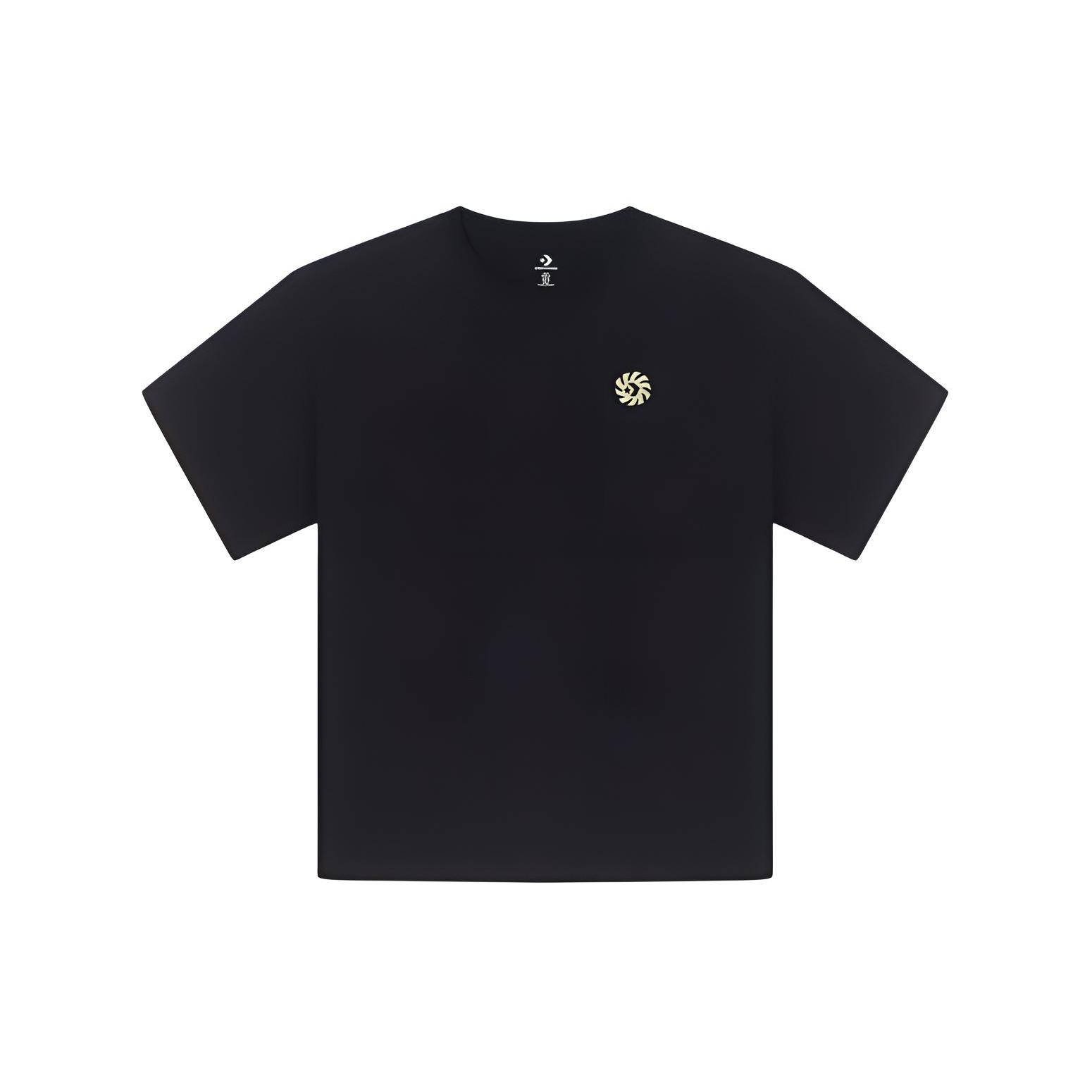 

New Converse SS24 T Shirt Men s Black 10026424-A01 L