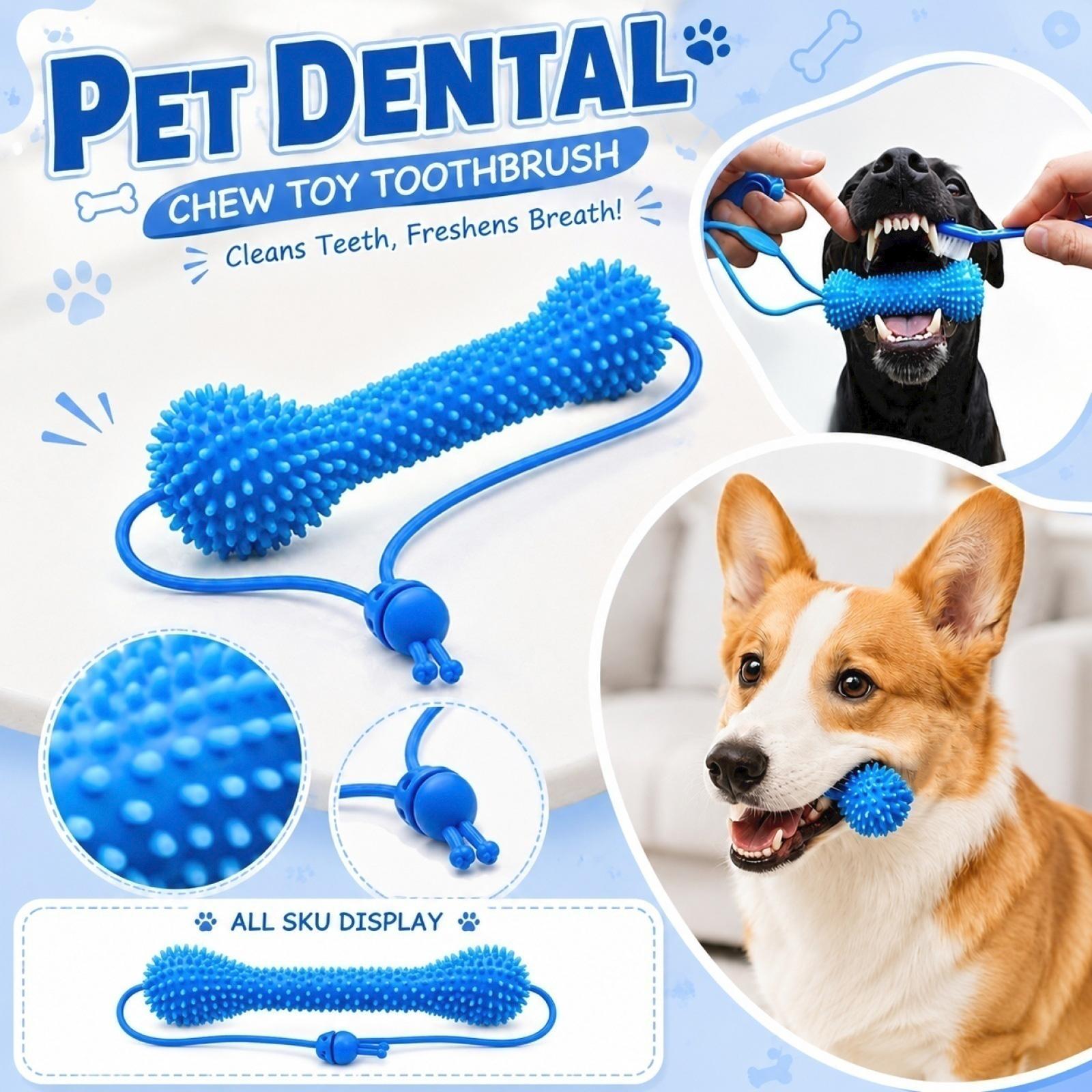 Pet Stick Toothbrush Quick Teeth Cleaning Toy for Dogs One Size