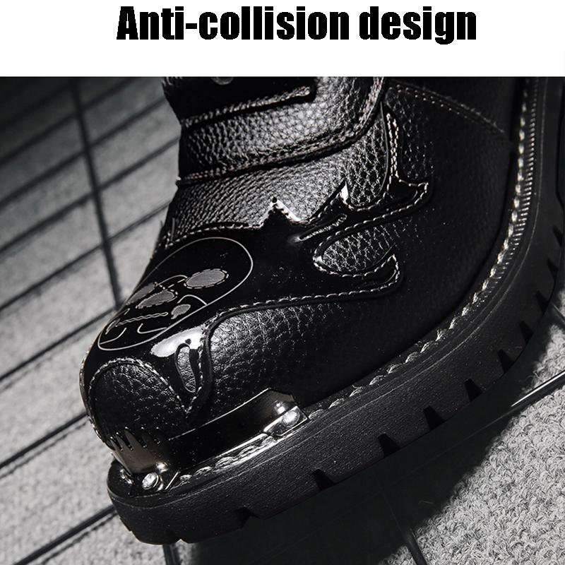 Ανδρικές μπότες μηχανοκίνητων οχημάτων μεγάλου μεγέθους Μπότες μοτοσικλέτας ψηλά