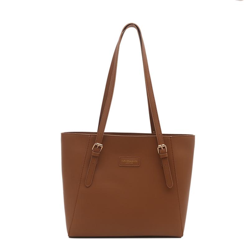 

Большая вместительная сумка-тоут для женщин, новый стиль, студенческая школьная сумка, модная, простая, темпераментная сумка через плечо, однотонная сумка через подмышку