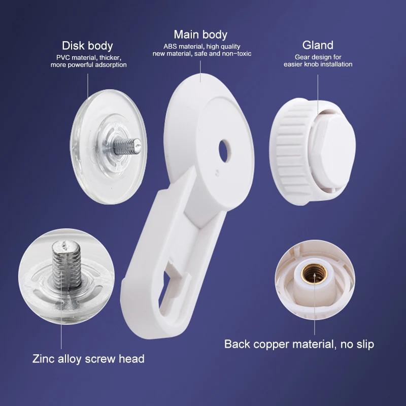 Suction Cup Toilet Paper Holder Wall Mount No Punching ABS Tissue Towel Roll Dispenser Bathroom Kitchen Accessories