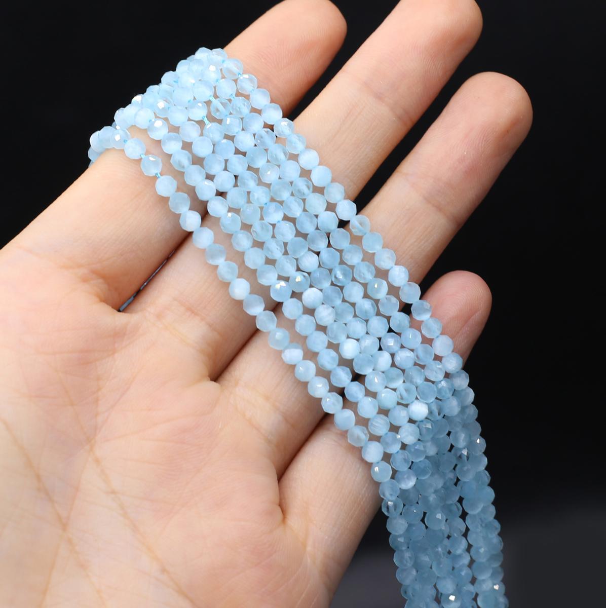 

Грановані намистини з натурального каменю Опалові ізоляційні намистини Підвіски для виготовлення ювелірних виробів Намисто своїми руками Браслет Сережки Аксесуар 3mm