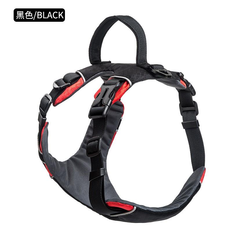 Lightweight Waterproof Dog Harness With Dual-Strap Design Reflective Safety Strip Adjustable Fit Medium To Large Breeds