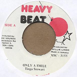 

7inch Record TINGA STEWART Only A Smile MSC3155 Heavy Beat 1992 Jamaica Reggae Ska Dub Used