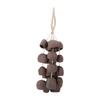 Handmade Natural Shell Wind Chime Composed of 24 Natural Nutshell Yoga Meditation Instrument Shell Shaker Indoor