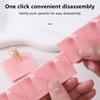 10Pcs/Set Nail Practice Display Stand Detachable Nail Training Holder Plastic False Nail Polish Color Display Shelves Base
