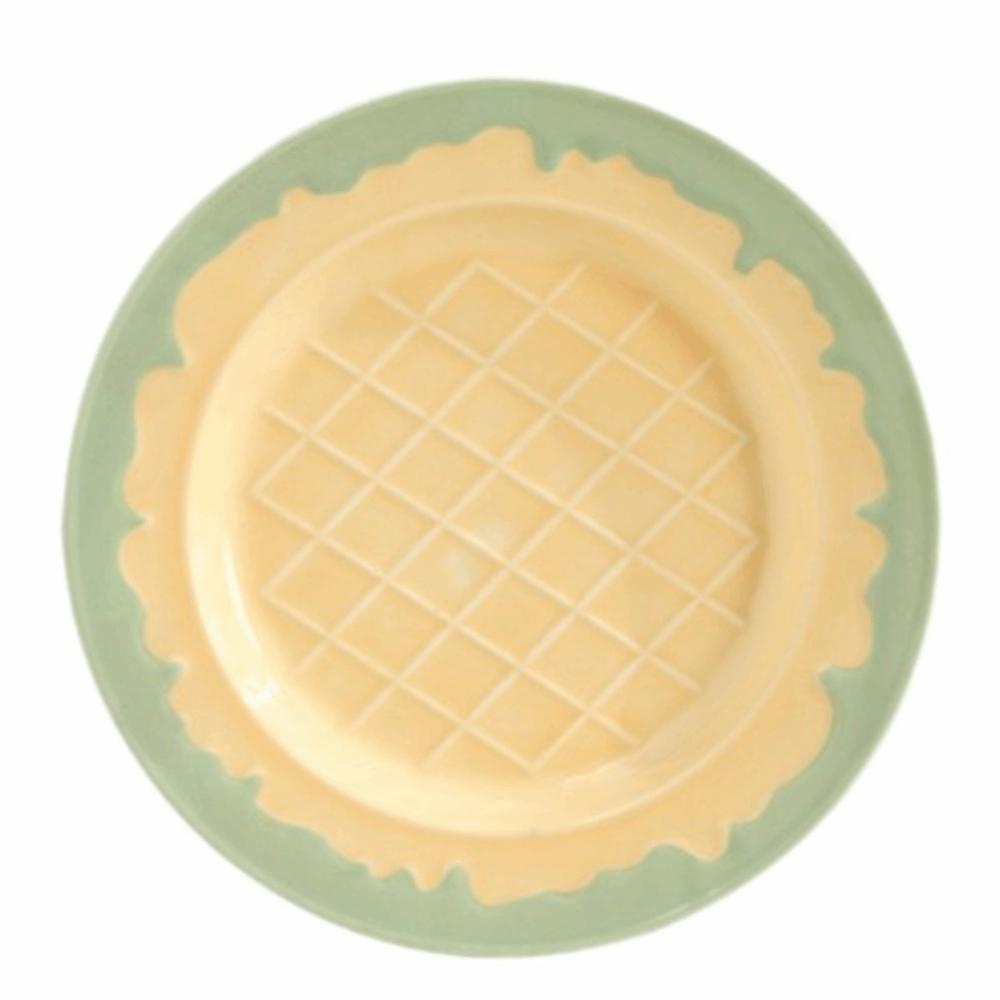 Eiscreme-förmige Keramik-Joghurt-Schale Cremefarbene Essteller Minimalistischer Frühstücksteller Café
