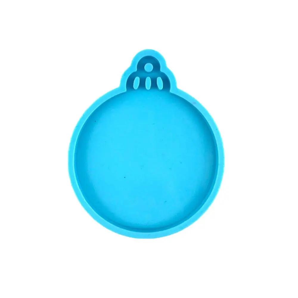1PC Christmas Silicone Mold for Christmas Tree Hanging Pendant Keychain Jewelry Making Epoxy Resin Mold Christmas Decoration