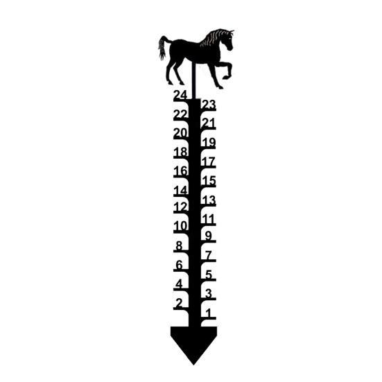 

Снегомер Уличный Металлический Снежинка Кованое Железо Снегомер Точный Измеритель Снегопада Ветрозащитная Снежная Линейка Рождественский Декор для Двора Газона Сада 24Inch Horse