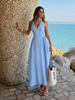 European Elegant Halter-Neck Waist-Cinched Dress for Spring/Summer 2026