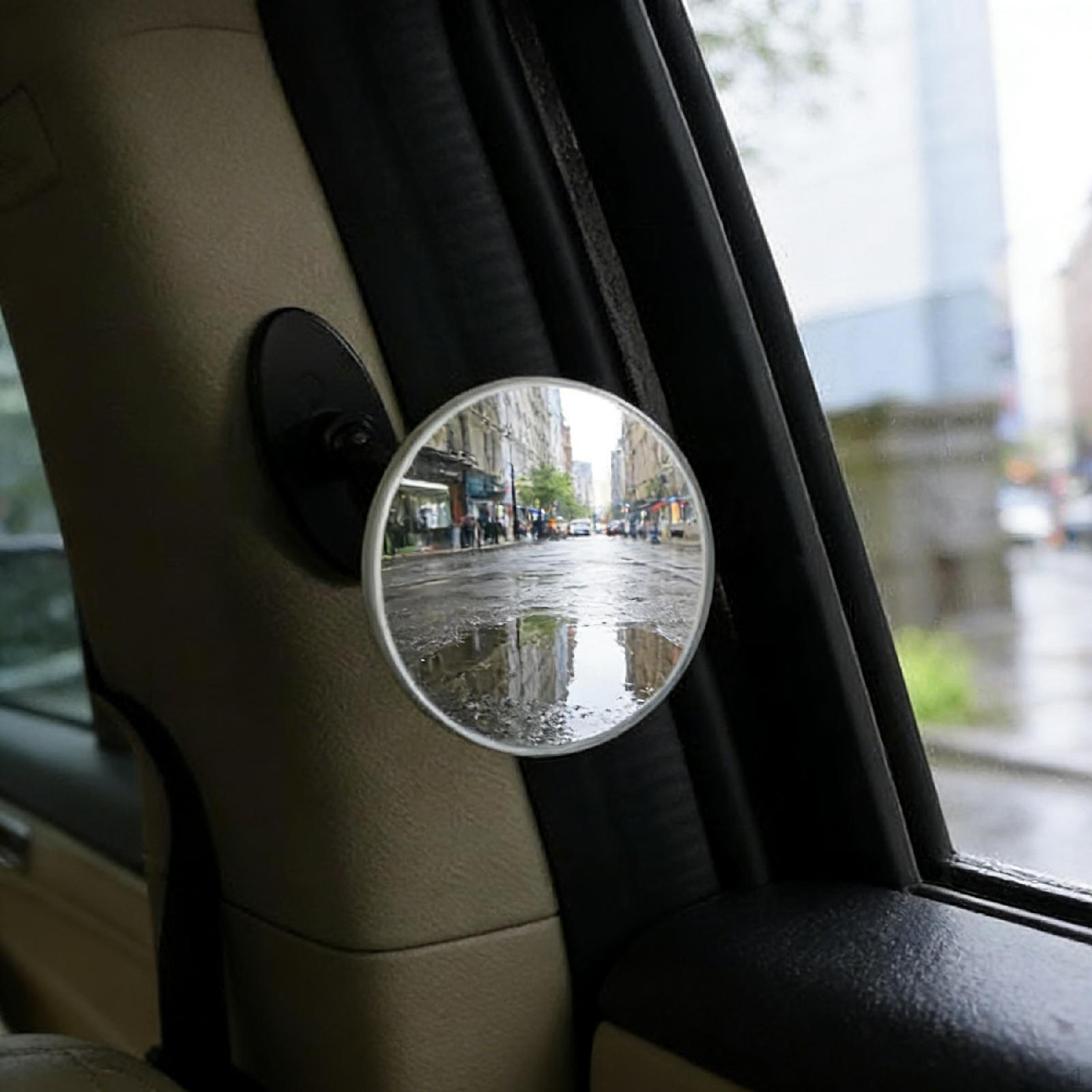 

Auto Mirror Wide Angle Attachment Replace Parts Simple Installation 2 inch Diameter