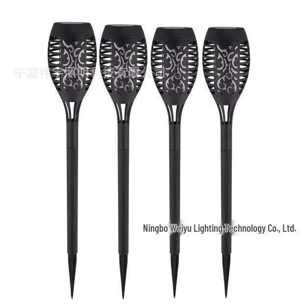 Solar Mini Torch: Waterproof Outdoor Flame Lamp Auto-Lights at Dusk for Patio Ambiance