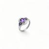 Statement Garnet Ring, 925 Sterling Silver, Christmas Gift