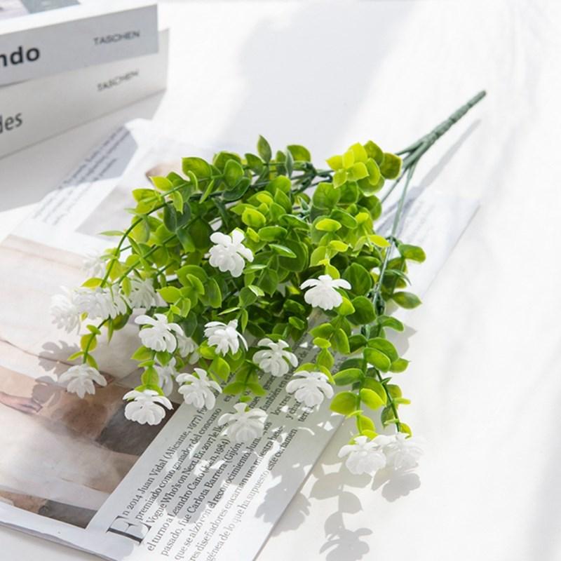 

1/5 шт. Искусственное растение Цветок Эвкалипт гипсофила Фестиваль Свадьба уличный бонсай арка стена Дом Рождество Сделай сам Подарок Горячая распродажа 1pc