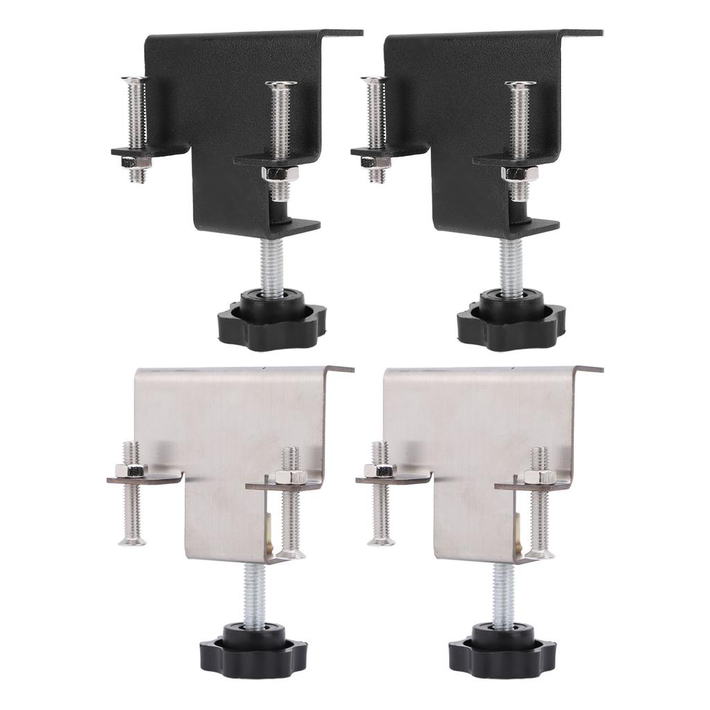 2PCS Universal Cabinet Clamp Stainless Steel Anti Slip Drawer Front Installation Clamps for Accurate