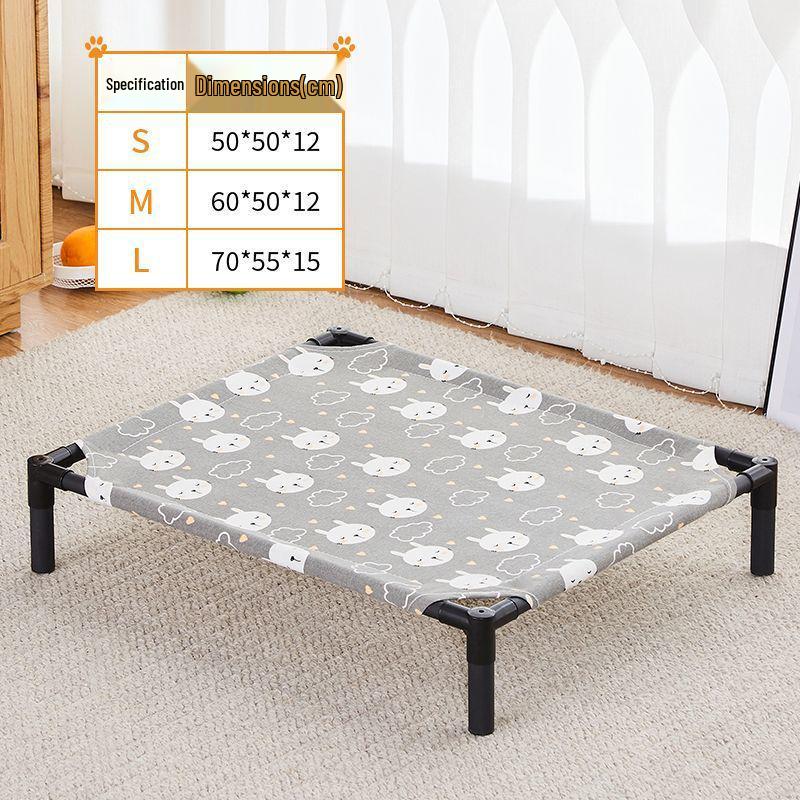 All-Season Pet Bed: Moisture-Proof, Breathable, Removable, Washable, Cool Off-the-Ground Nest for Cats and Dogs