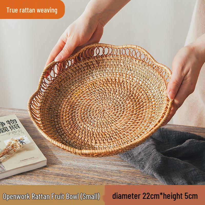 Rattan- und Bambus-Multifunktions-Aufbewahrungs- und Picknickkorb-Kollektion