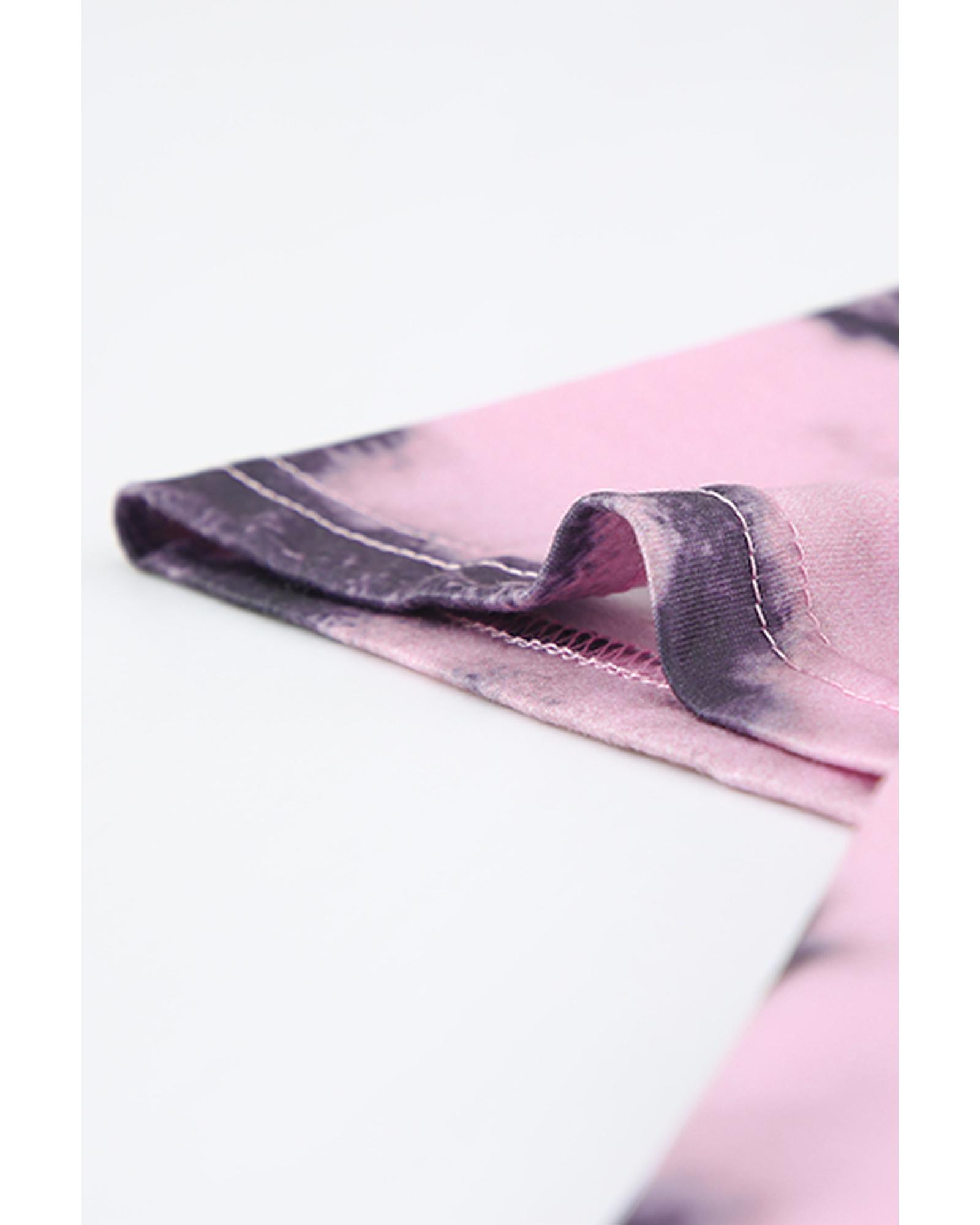

Azura Exchange V Neck Tie-dye T-shirt S фіолетовий