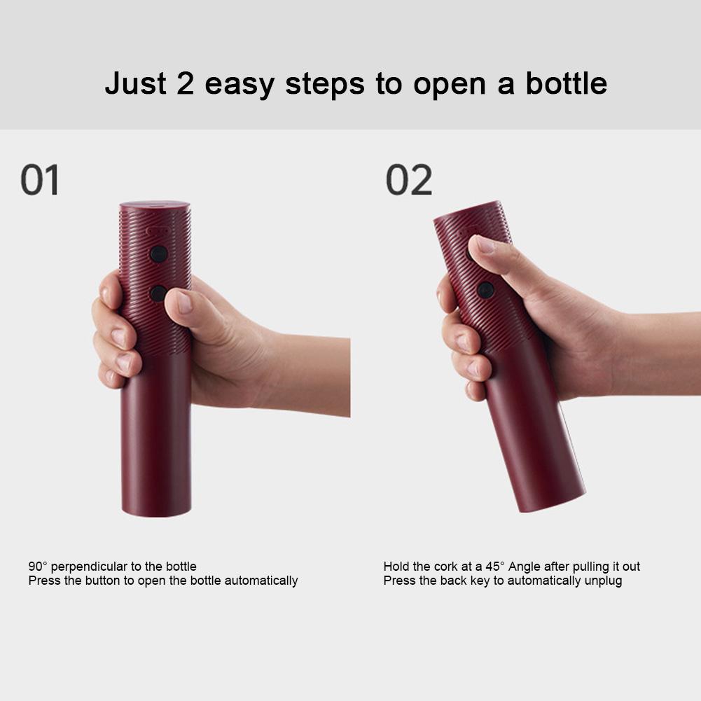 Electric Wine Opener Rechargeable Automatic Red Wine Opener Multifunctional Red Wine Corkscrew for Kitchen Bar Party