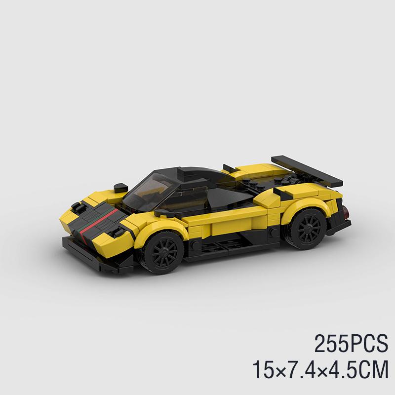 MOC Car Super Race City Speed Sport Pickup Vehicle Model Building Blocks Rally Supercar Racing Bricks Christmas Gift Technical