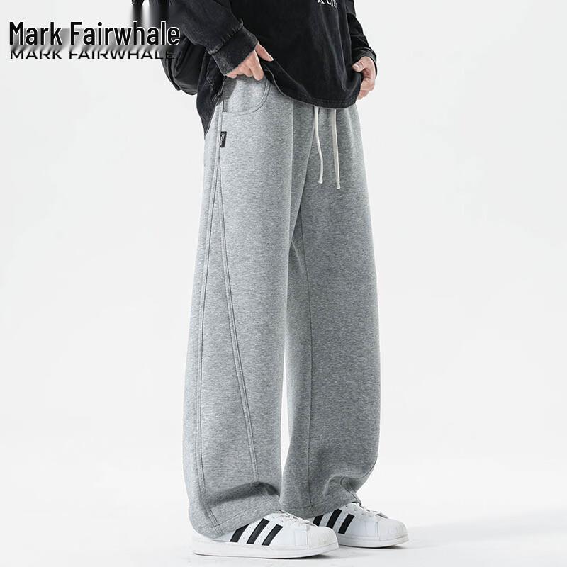 

Mark Hua Fei Men s Autumn/Winter Loose Fit Straight Leg Casual Pants L
